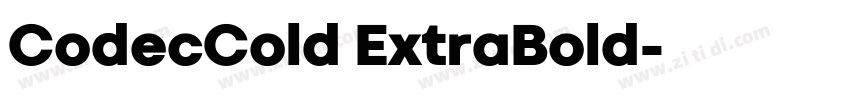CodecCold ExtraBold字体转换 CodecCold ExtraBold字体转换